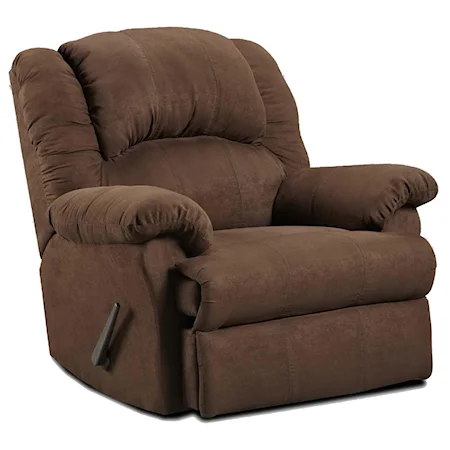 Rocker Recliner with Chaise Seating